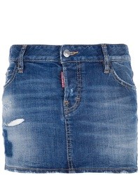 blauer Jeans Minirock von DSquared