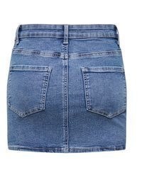blauer Jeans Minirock von Only