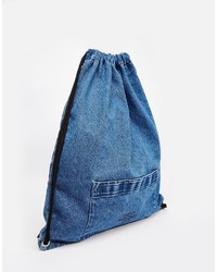 blauer Jeans Rucksack von Cheap Monday
