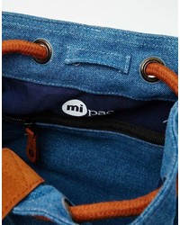 blauer Jeans Rucksack von Mi-pac