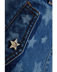 blauer Jeansrock mit Sternenmuster von Valentino