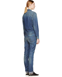 blauer Jumpsuit aus Jeans von 6397
