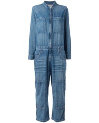 blauer Jumpsuit aus Jeans von Current/Elliott