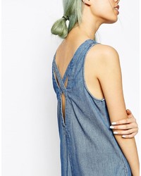 blauer Jumpsuit aus Jeans von Asos