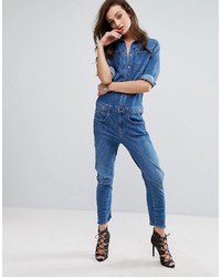 blauer Jumpsuit aus Jeans von G Star