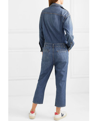 blauer Jumpsuit aus Jeans von Current/Elliott