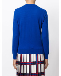 blauer Kaschmirpullover von Tory Burch