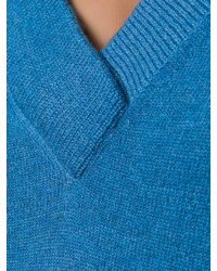 blauer Kaschmirpullover von Antonia Zander