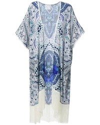 blauer Kimono mit geometrischem Muster von Athena