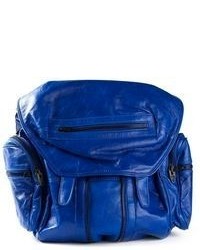 blauer Leder Rucksack von Alexander Wang