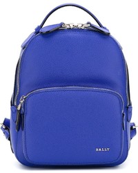 blauer Leder Rucksack von Bally