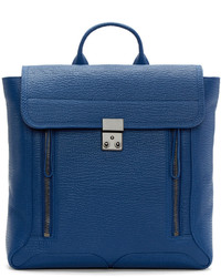 blauer Leder Rucksack von 3.1 Phillip Lim