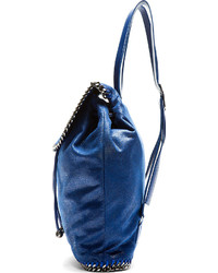 blauer Leder Rucksack von Stella McCartney