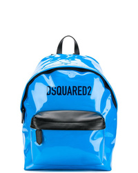 blauer Leder Rucksack von DSQUARED2
