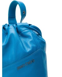 blauer Leder Rucksack von Jimmy Choo