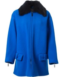 blauer Mantel von Kenzo