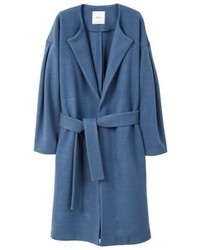 blauer Mantel von Mango