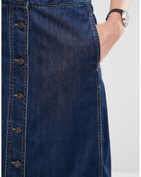 blauer Midirock aus Jeans von Only