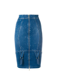 blauer Midirock aus Jeans von Murmur