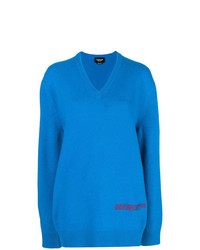 blauer Oversize Pullover von Calvin Klein 205W39nyc