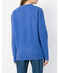 blauer Oversize Pullover von Calvin Klein 205W39nyc