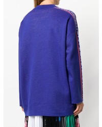 blauer Oversize Pullover von MSGM