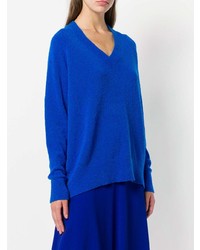 blauer Oversize Pullover von Christian Wijnants