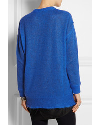 blauer Oversize Pullover von Maison Martin Margiela