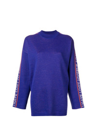 blauer Oversize Pullover von MSGM