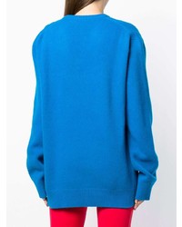 blauer Oversize Pullover von Calvin Klein 205W39nyc