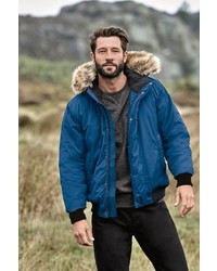 blauer Parka von next