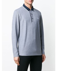 blauer Polo Pullover von BOSS HUGO BOSS