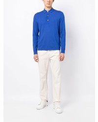 blauer Polo Pullover von N.Peal