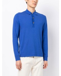 blauer Polo Pullover von N.Peal