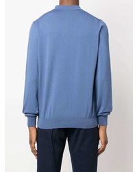 blauer Polo Pullover von Canali