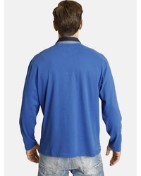 blauer Polo Pullover von Jan Vanderstorm