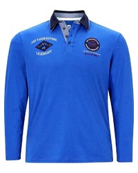 blauer Polo Pullover von Jan Vanderstorm