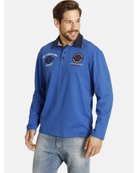 blauer Polo Pullover von Jan Vanderstorm