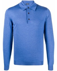 blauer Polo Pullover von Kiton