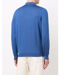 blauer Polo Pullover von Kiton