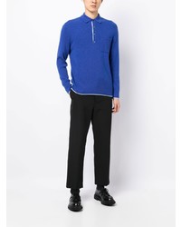 blauer Polo Pullover von N.Peal