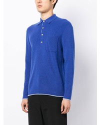 blauer Polo Pullover von N.Peal