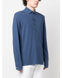 blauer Polo Pullover von Altea