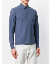 blauer Polo Pullover von Zanone