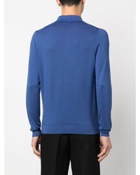 blauer Polo Pullover von Malo