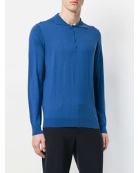 blauer Polo Pullover von Laneus