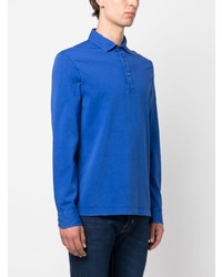 blauer Polo Pullover von Drumohr