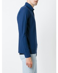 blauer Polo Pullover von Zanone