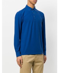 blauer Polo Pullover von Drumohr