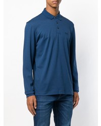 blauer Polo Pullover von BOSS HUGO BOSS